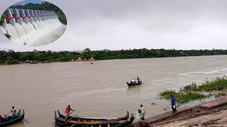 কাপ্তাই বাঁধের পানি ছাড়া অব্যাহত, নিম্নাঞ্চলে তেমন প্রভাব পড়েনি