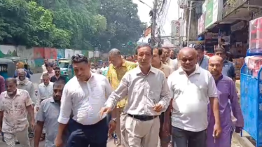 রাঙামাটিতে জেলা বিএনপির ক্ষতিগ্রস্ত এলাকা পরিদর্শন