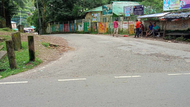 সন্ত্রাসী কর্তৃক হামলার প্রতিবাদে কাপ্তাইয়ে সিএনজি ধর্মঘট